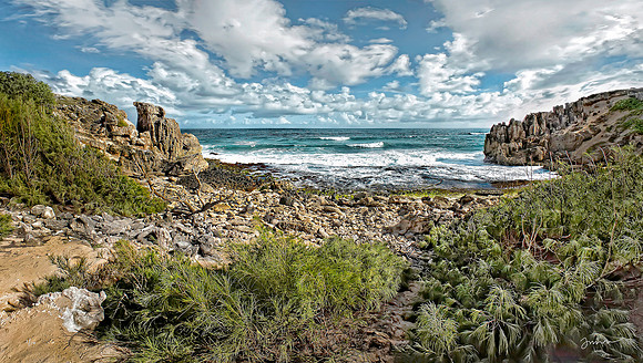 Bordering Heiau Hoouluia, Maha’ulepu Heritage Trail