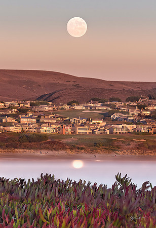 Doran Beach Moonrise over Bodega Bay